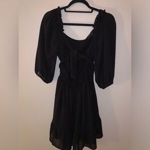 Black flowey summer dress